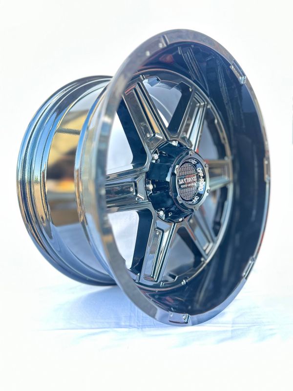 6060	R20 10J	6x135 / 6x139,7	ET-12	87,1 	Glossy Black+glossy black inserts