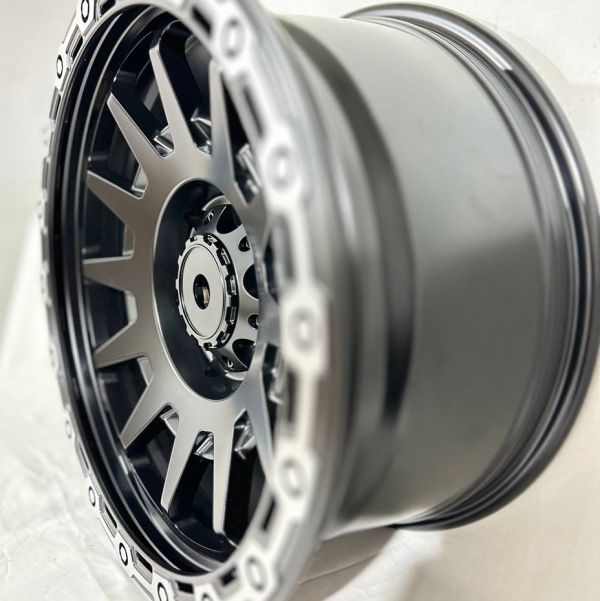 XF221	R18 8,5J	ET0	110.1	6x139,7	MATTE BLACK MACHINED LIP