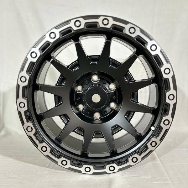 XF221	R17 8,5J	ET0	110.1	6x139,7	MATTE BLACK MACHINED LIP