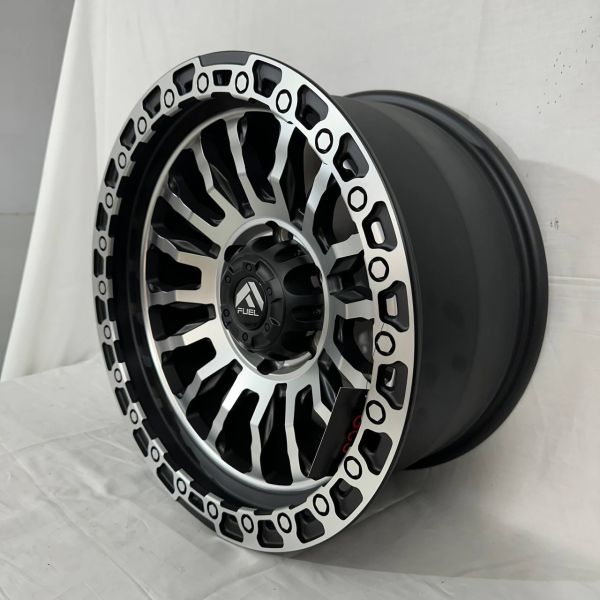 177210	R17 8,5J	ET0	110	6x139,7	MATTE BLACK MACHINED FACE