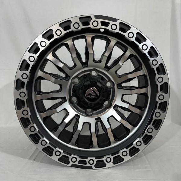 177210	R17 8,5J	ET0	110	6x139,7	MATTE BLACK MACHINED FACE+ MACHINED LIP