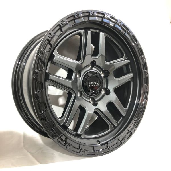 F7615 R17 8J ET25 6x139,7	106,1	LIQUID METAL / GLOSS BLACK BEADLOCK