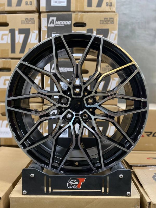FA755 R20 9,5J ET37	5X112 66,6 BLACK MACHINED