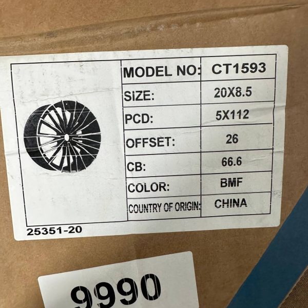 0339 BMW R20 8,5J 5X112	ET26	66.6	BMF