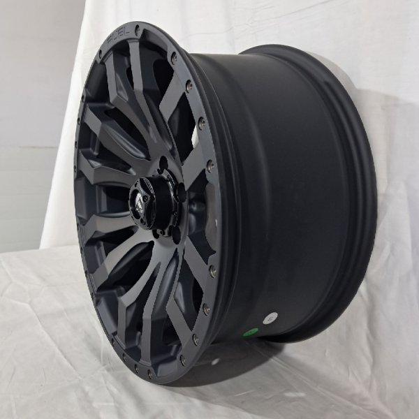 0215 FUEL R18 8,5J 5x114,3 ET20 ЦО 73,1 BLACK MACHINE FACE MILLING RIVETS BRONZE COATING