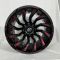 0175 R20 12J 5x114,3 / 5x127  ET-44 ЦО 78,1 BLACK MILLING WINDOWS RIVETS+RED COATING