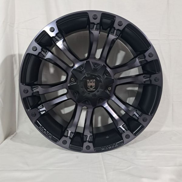 SR114 R20 9J 6x139,7 ET18 ЦО106,1 Satin Black / Polish Graphite Face