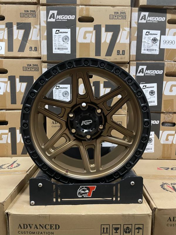 AGP307 6135 R17 9J 6x139,7 ET0 ЦО106,1 	Matt Bronze Black lip