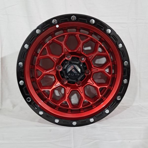 RGW8892 R17 9J	6x139,7	ET0	ЦО110 RED  + black lip polish