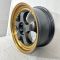 ks089 R19 8,5J 5x114,3 ET30 ЦО 67,1 SEMI MATT BLACK +BRONZE LIP +GOLD RIVET