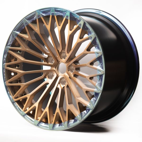 Astone Martine R21 10-12J ET48-42 5x128 ЦО 75,1 Rim polish bronze + center brush bronze