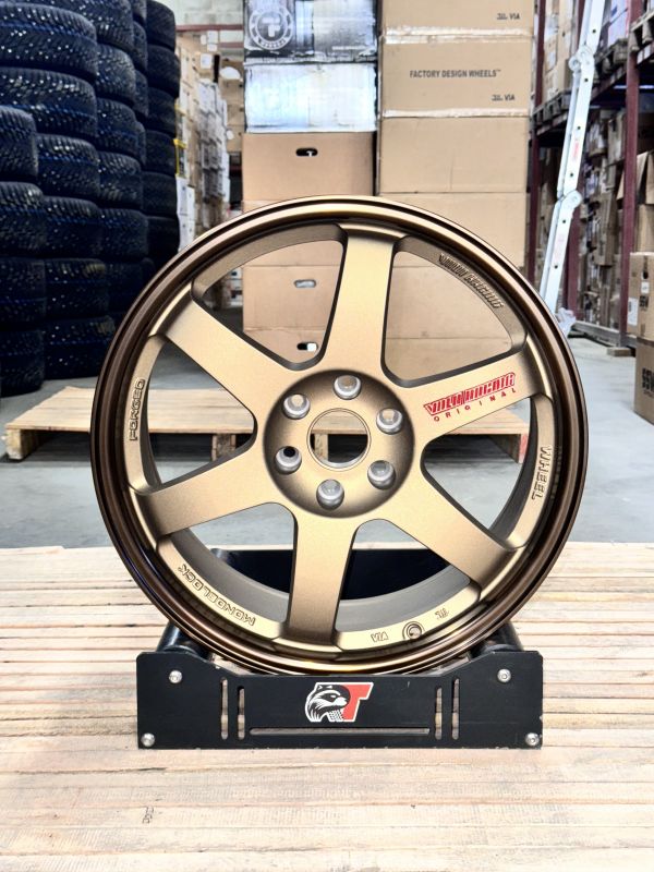 TE37  R18 / 8.5J / 6X114.3 / ET20 / ЦО: 66,1 / 	BRONZE+MILLING  LETTER RED