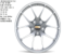 H458 Forged BMW	R18 10,5J	ET22	5X120	72,56	HYPER SILVER