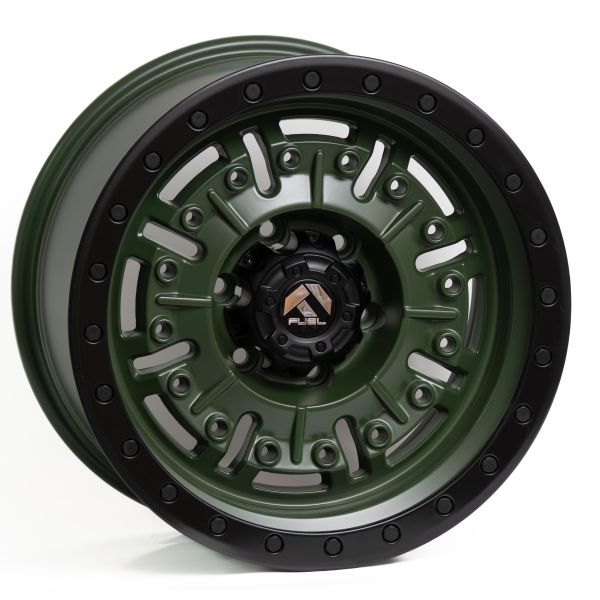 6х139,7 R17х9 СВ110,1 ЕТ0 JT250-7 Olivegreen+MBL+Matt Rivets