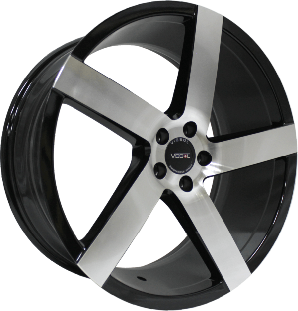 5х112 R19х8.5 СВ66.6 ЕТ45 VISSOL V-080L black-with-machined-face