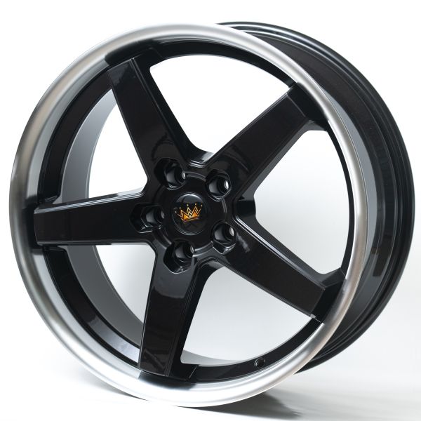 5х114,3 R20х8,5 СВ73,1 ЕТ35 Kipardo 18019-01 61651D Gloss black with ML передняя ось