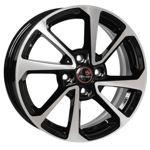 4х100 R15х6 СВ60,1 ЕТ50 Remain R105 (Vesta) алмаз черный  Арт.10502AR