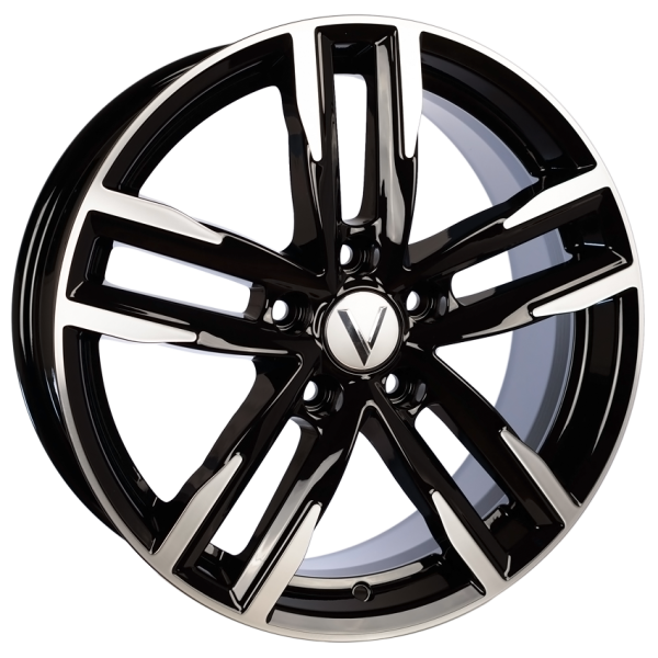 5x114,3 R17x7 CB60,1 ET39 ВЕКТОР B213 алмаз черный 21300AB
